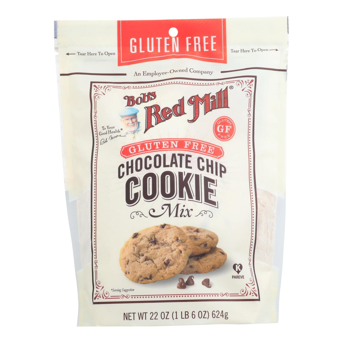 Bob's Red Mill Gluten Free Chocolate Chip Cookie Mix (Pack of 4 - 22 Oz.)