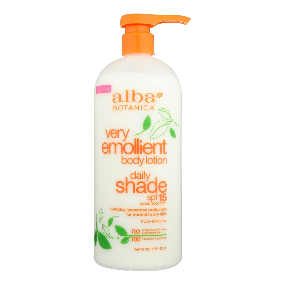 Alba Botanica Very Emollient Natural Body Lotion SPF 15 (32 Fl Oz)