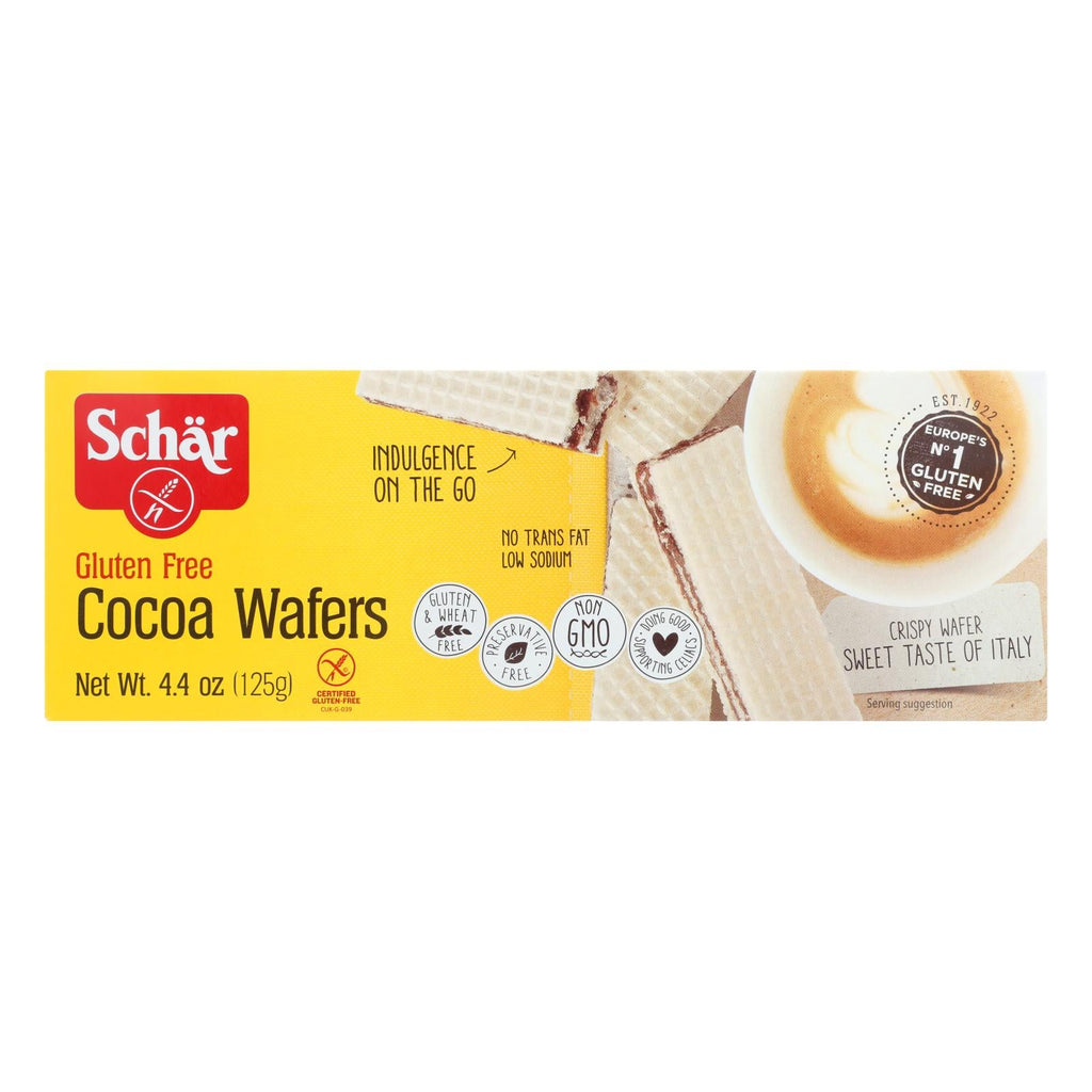 Schar Cocoa Wafers, 4.4 oz (Case of 12)