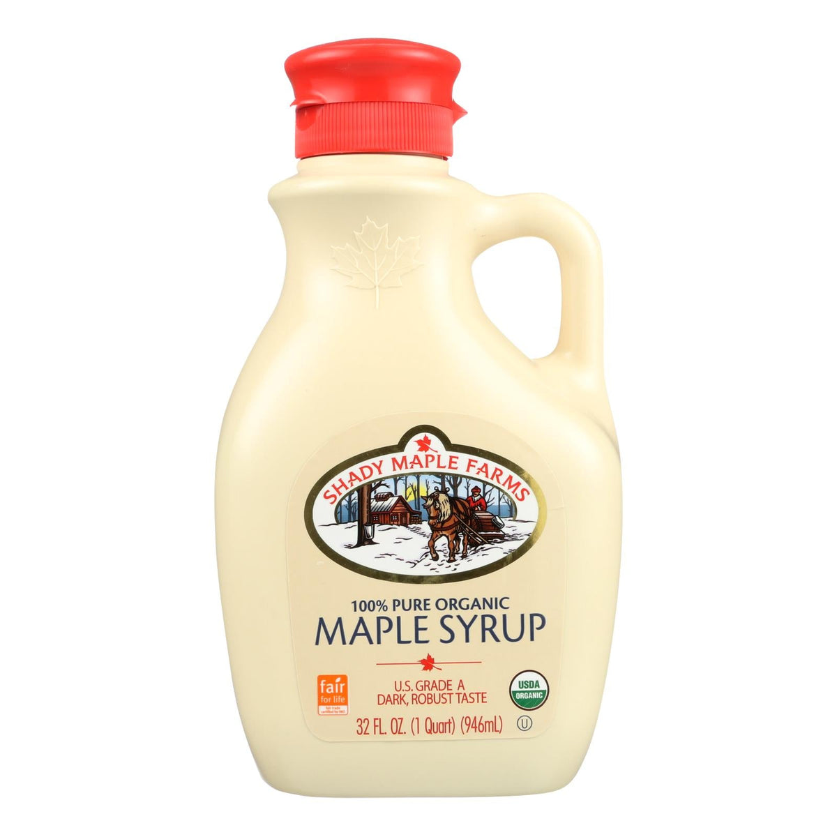 Shady Maple Farms 100% Pure Organic Maple Syrup, 32 fl oz (Case of 6)