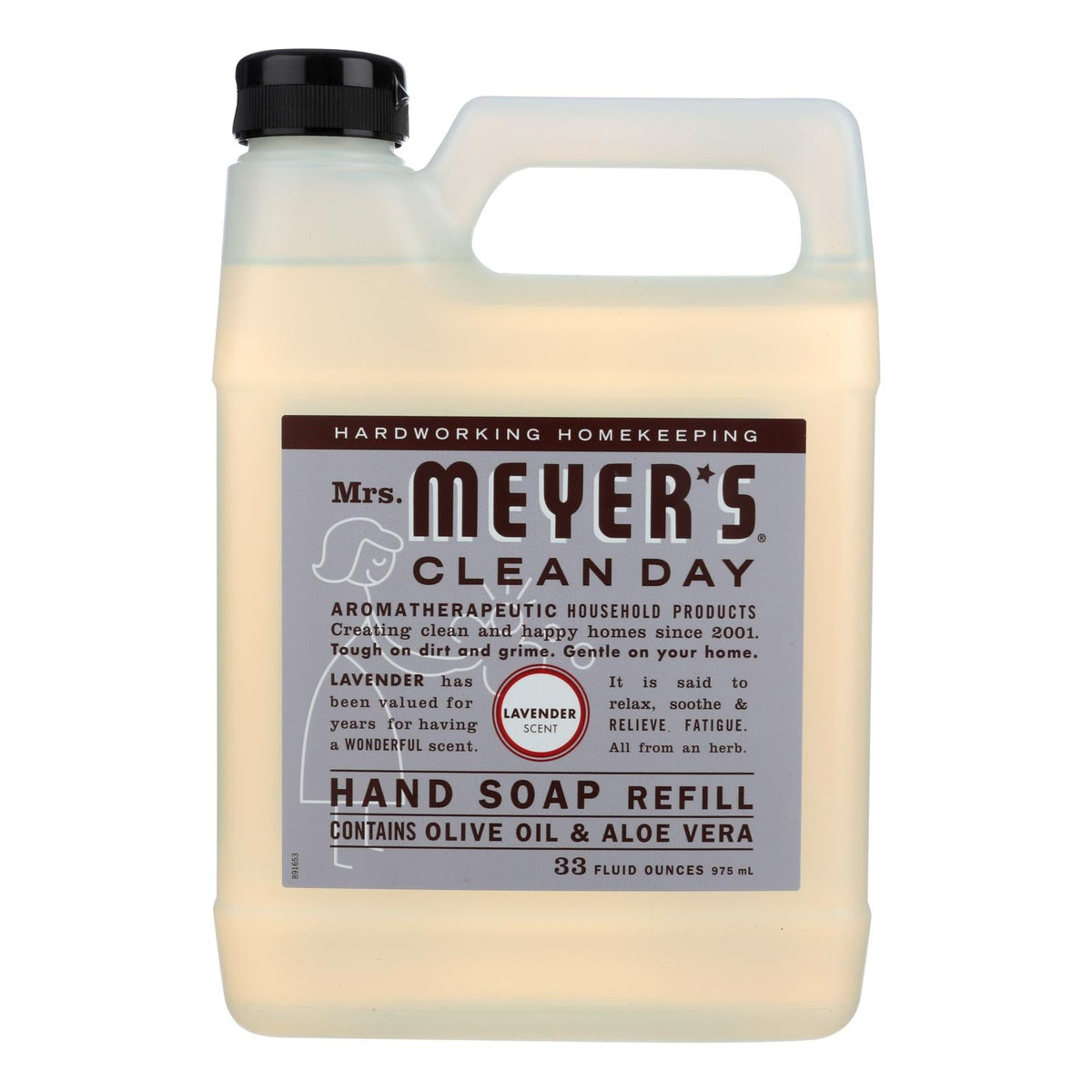 Mrs. Meyer's Clean Day Lavender Liquid Hand Soap Refill, 33 fl oz (Case of 6)