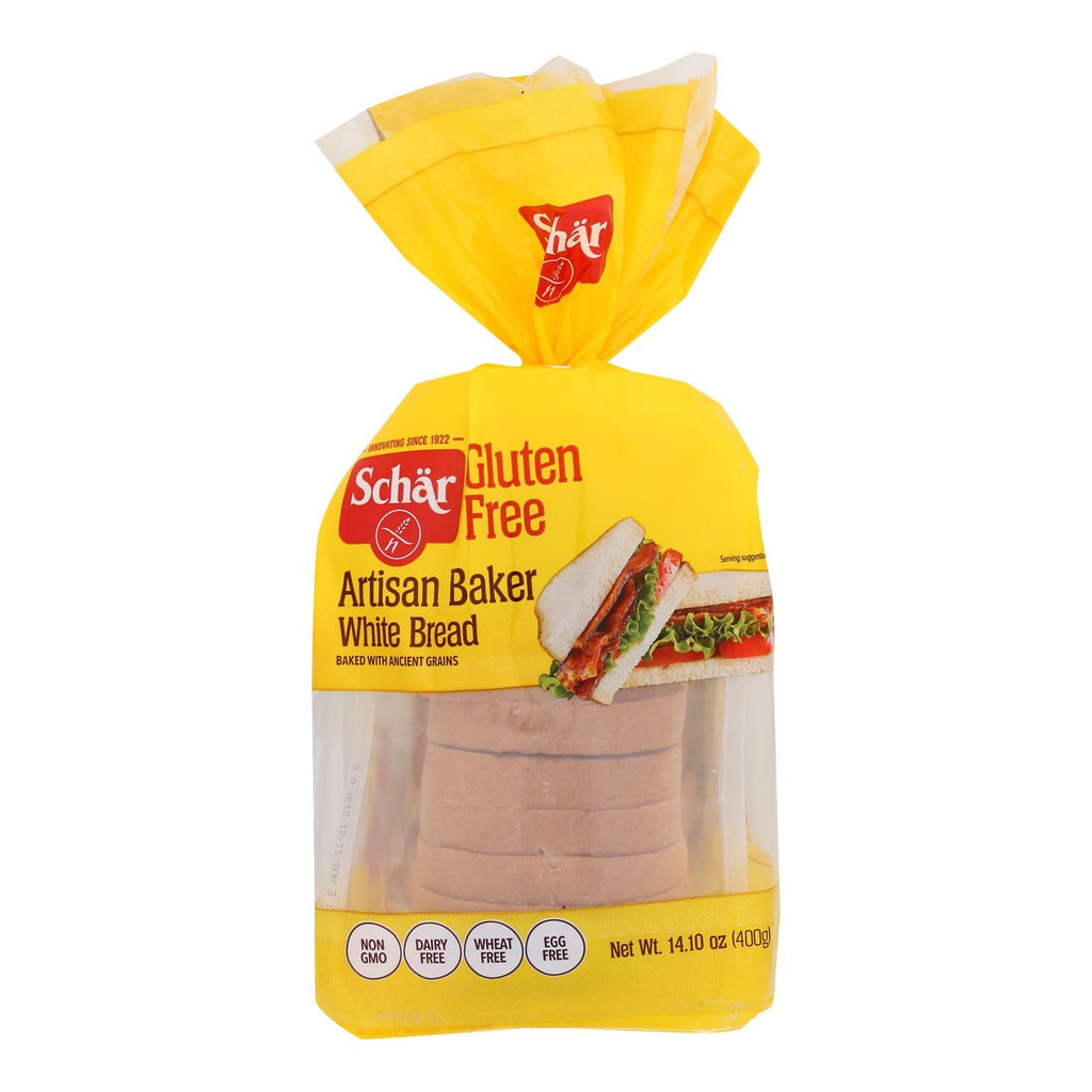 Schar Artisan Baker White Bread (Pack of 8 - 14.1 Oz.)