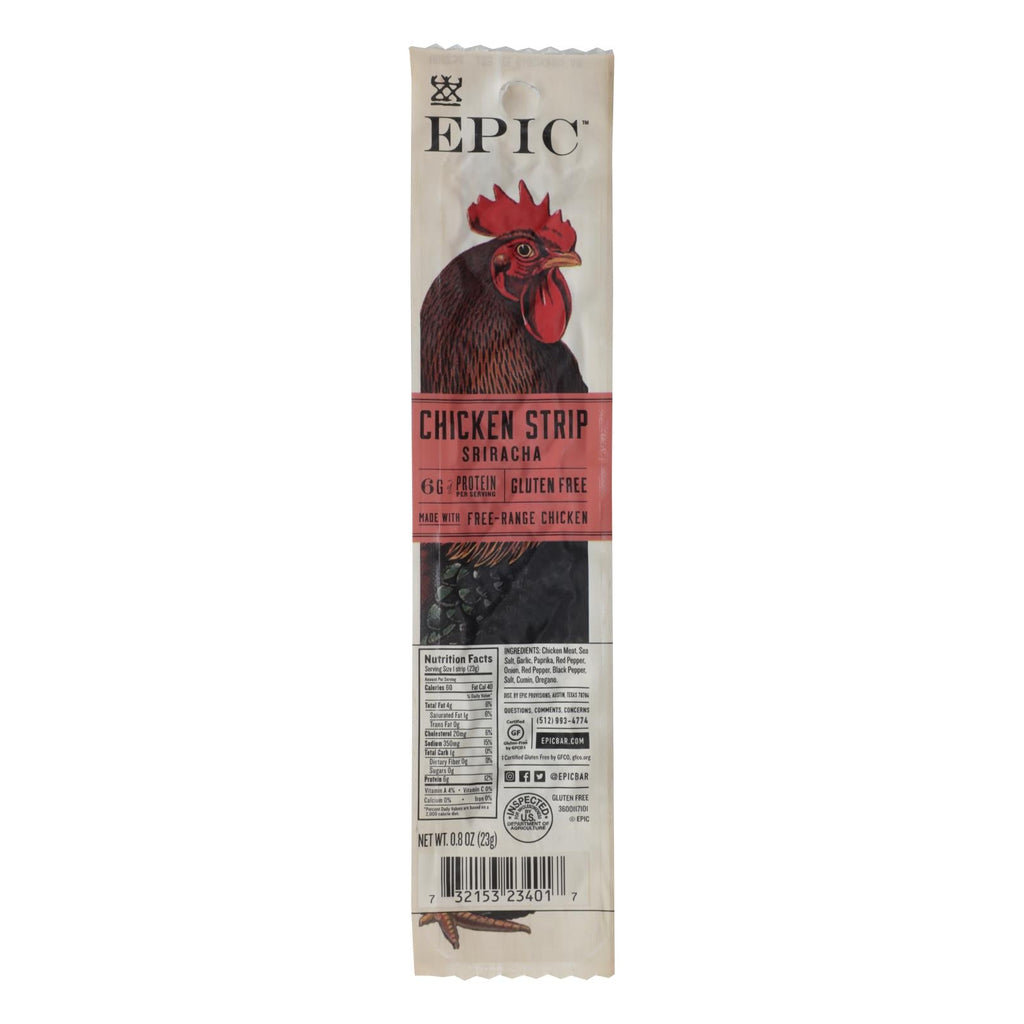 Epic Chicken Sriracha Strip, 0.8 oz (Case of 20)