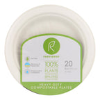 Repurpose Compostable Bagasse Plates, 20 ct (Case of 24)