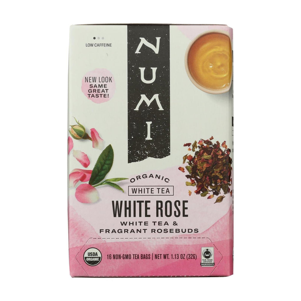 Numi White Tea - White Rose (Pack of 6, 16 Bags)