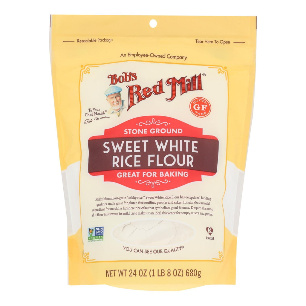 Bob's Red Mill Gluten Free Sweet White Rice Flour, 24 oz (Case of 4)