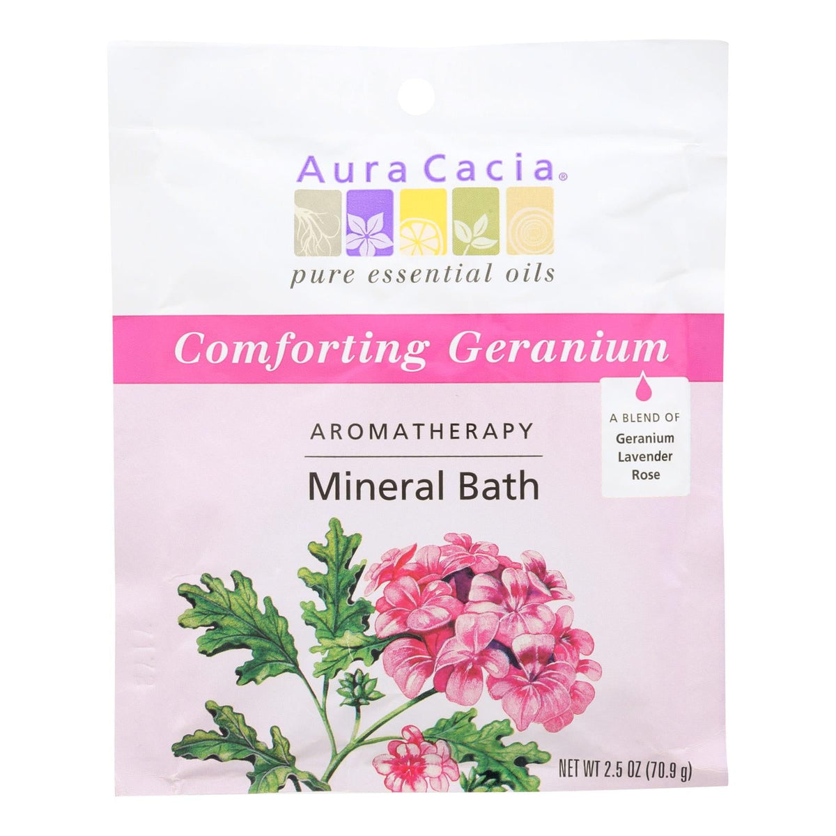 Aura Cacia Aromatherapy Mineral Bath Heart Song (Pack of 6) - 2.5 Oz