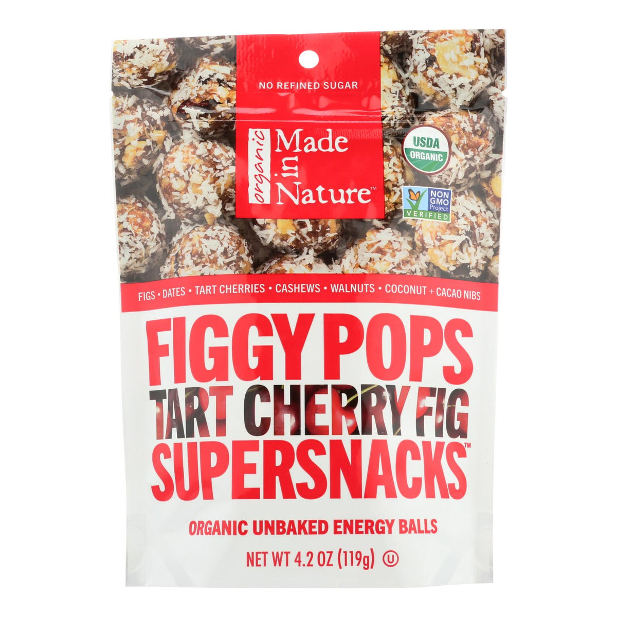 Made In Nature Figgy Pops (Pack of 6) - Tart Cherry Figs, 4.2 Oz.