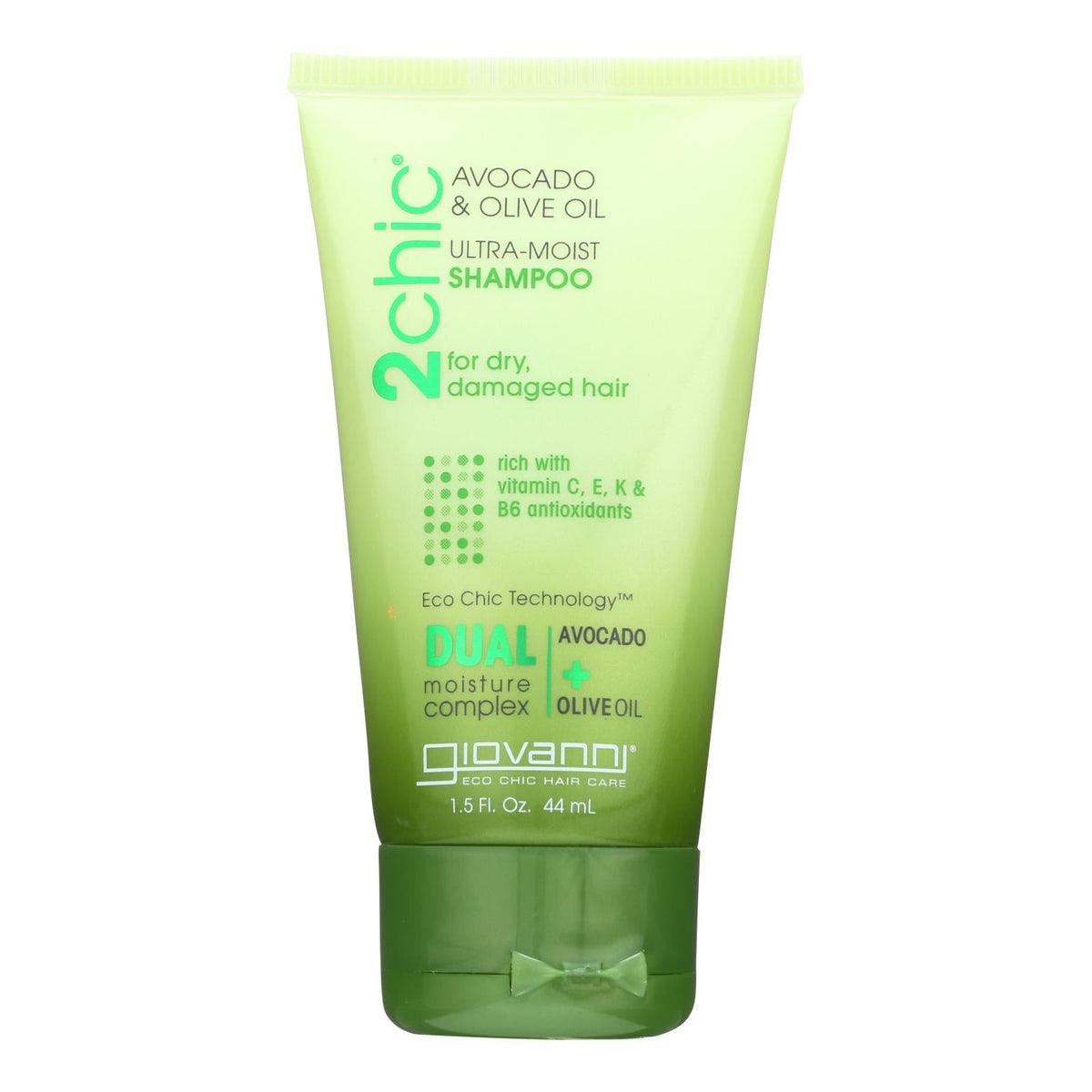 Giovanni 2chic Ultra-Moist Shampoo with Avocado and Olive Oil, 1.5 fl oz (Case of 12)