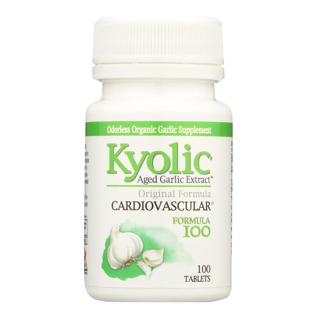 Kyolic Aged Garlic Extract Cardiovascular Formula, 100 Tablets