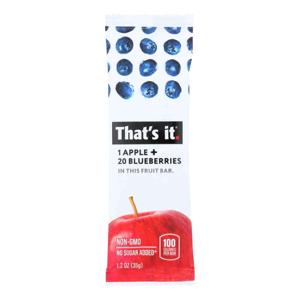 That's It Apple & Blueberry Fruit Bar, 1.2 oz (Case of 12)