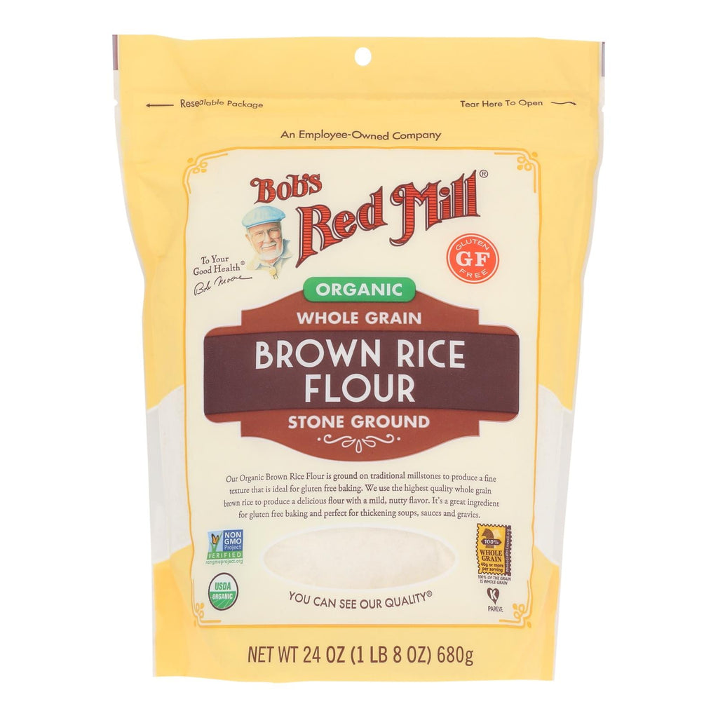 Bob's Red Mill Brown Rice Flour, 24 oz (Case of 4)