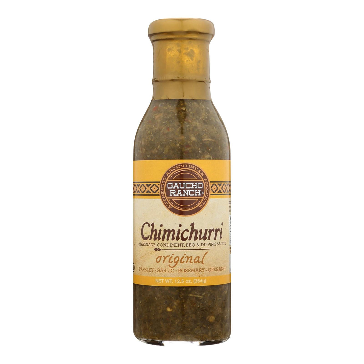 Gaucho Ranch Chimichurri Original Dressing, 12.5 fl oz (Case of 6)