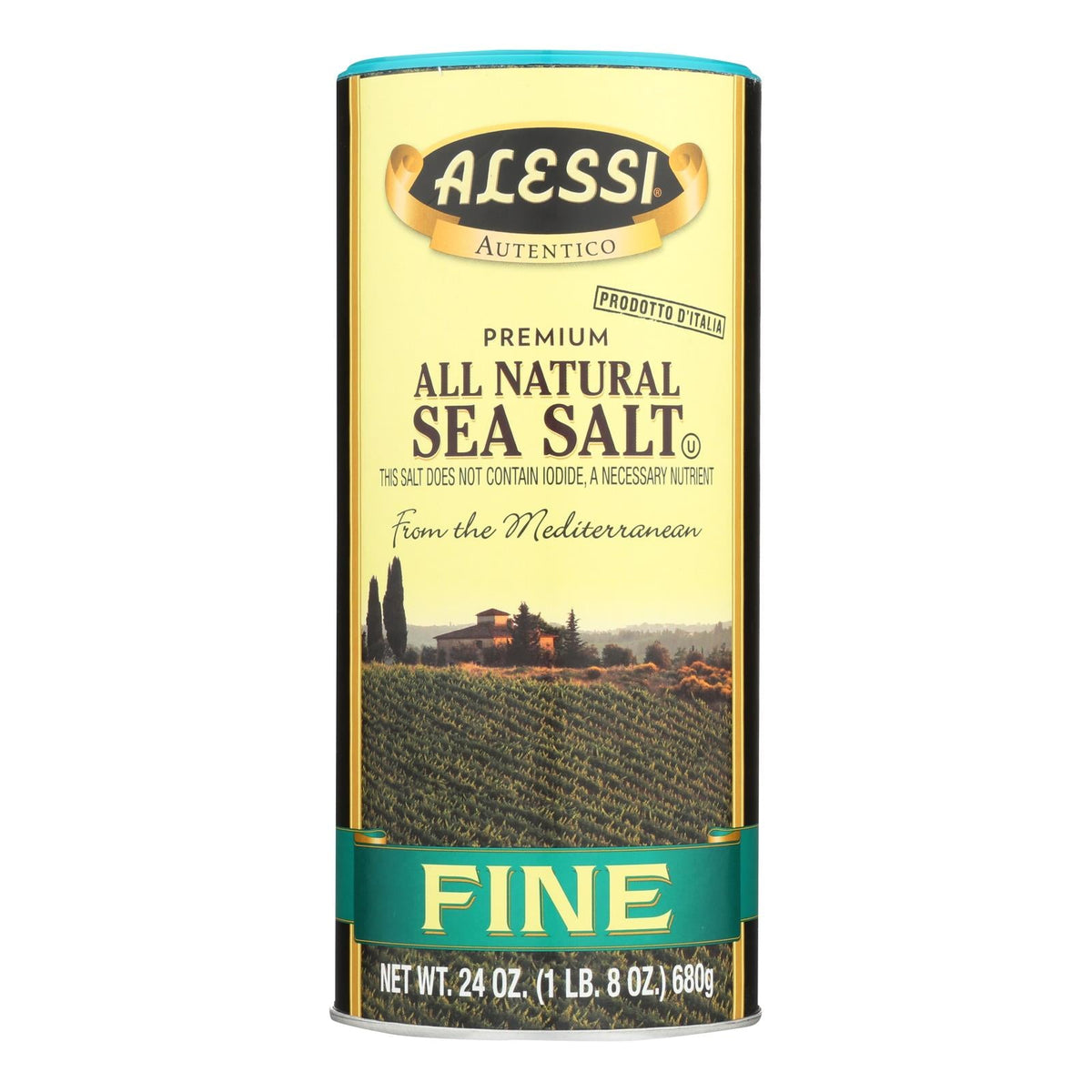 Alessi Fine Mediterranean Sea Salt, 24 oz (Case of 6)