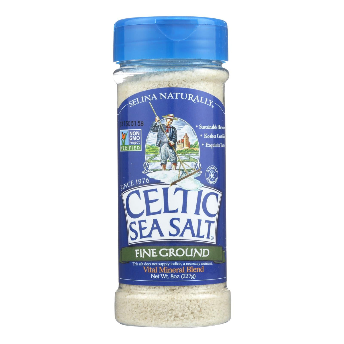 Celtic Sea Salt Fine Ground Shaker, 8 oz (Case of 6)