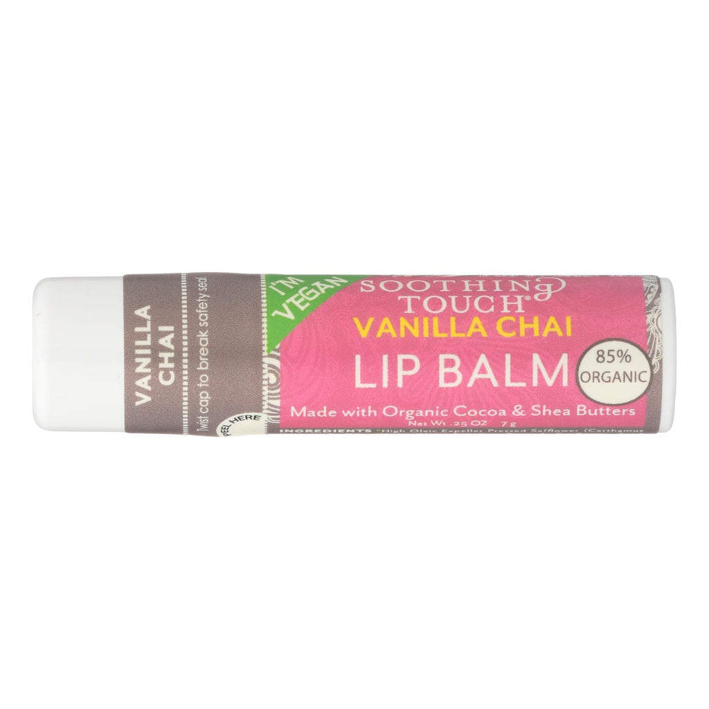 Soothing Touch Vegan Vanilla Chai Lip Balm, 0.25 oz (Case of 12)