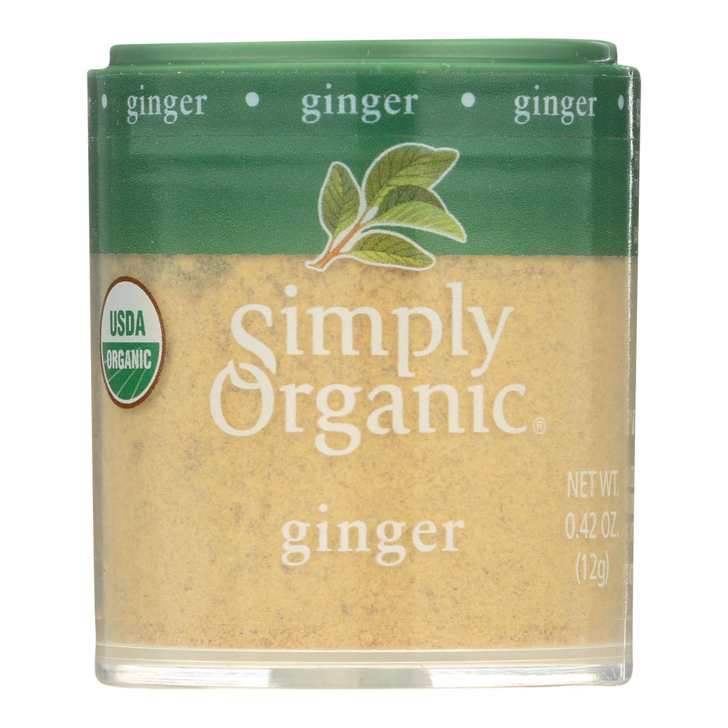 Simply Organic Ground Ginger Root, 0.42 oz (Case of 6)