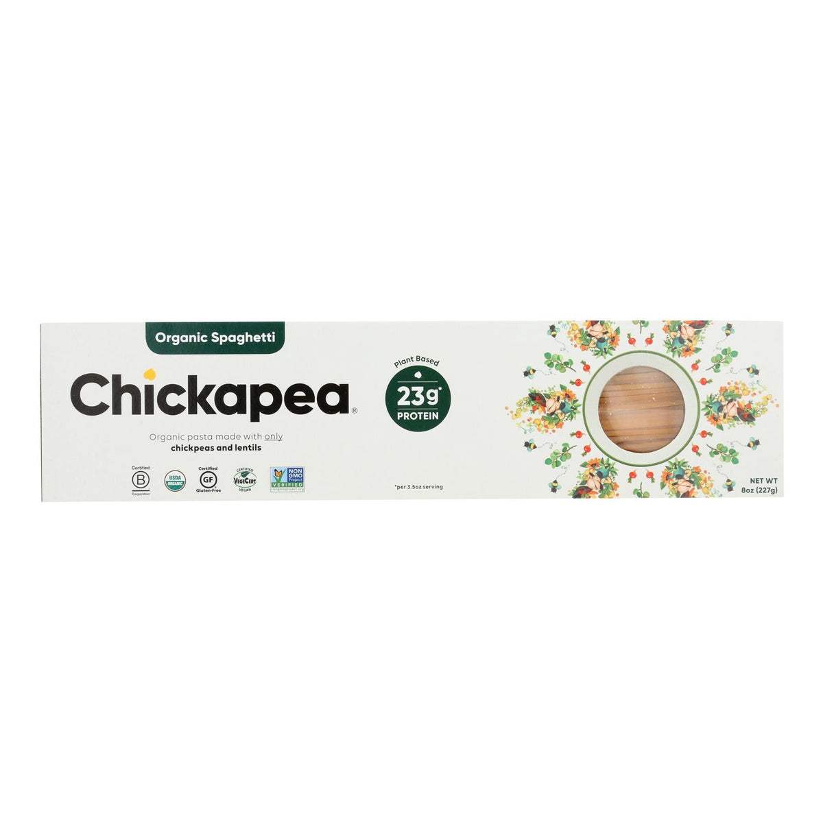 Chickapea Organic Spaghetti Pasta, 8 oz (Case of 6)