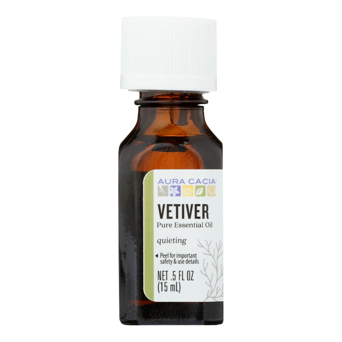 Aura Cacia Vetiver Essential Oil, 0.5 fl oz