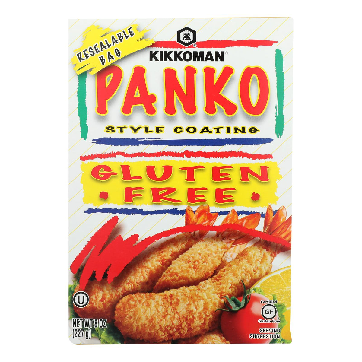 Kikkoman Panko-Style Coating Bread Crumbs (Pack of 12 - 8 Oz.)