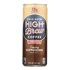 High Brew Creamy Cappuccino Cold Brew Coffee, 8 oz (Case of 12)