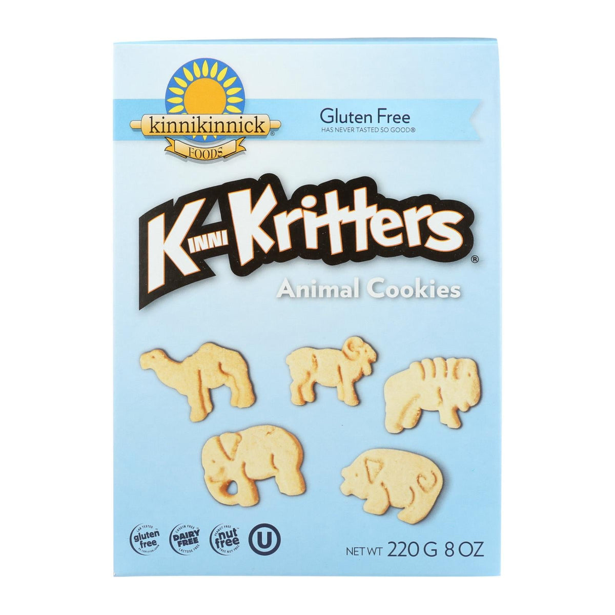 Kinnikinnick Animal Cookies, 8 oz (Case of 6)