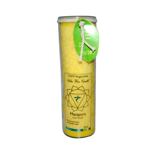 Aloha Bay Unscented Chakra Jar Protection Manipura  Yellow Candle