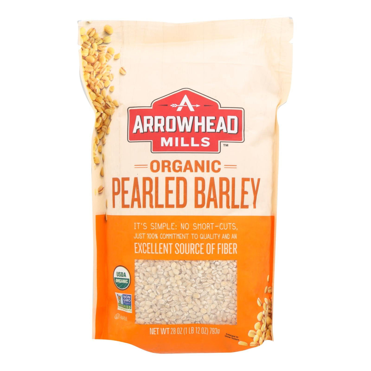 Arrowhead Mills Organic Pearled Barley, 28 oz (Case of 6)