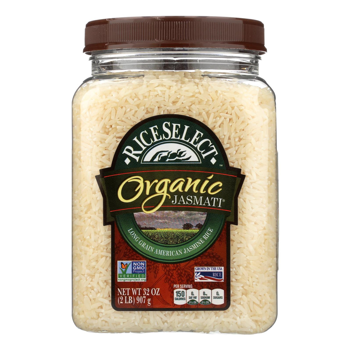RiceSelect Organic Jasmati Rice, 32 oz (Case of 4)