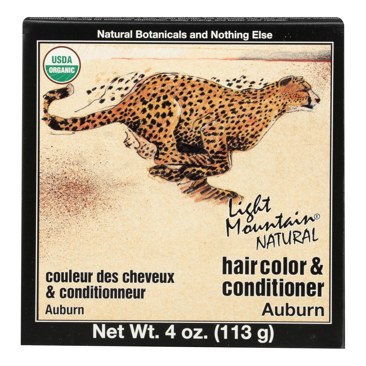 Organic Light Mountain Hair Color/Conditioner (Pack of 4 Oz) - Auburn