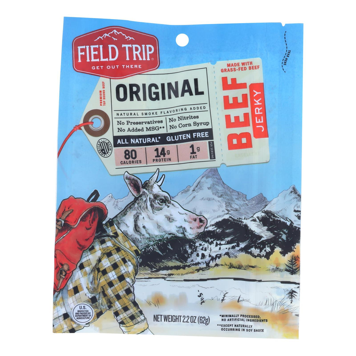 Field Trip Beef Jerky (Pack of 9) - Gluten Free - 2.2 Oz