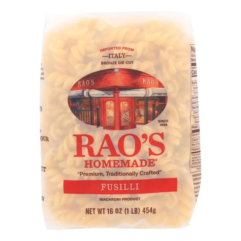 Rao's Fusilli Pasta, 16 oz (Case of 6)