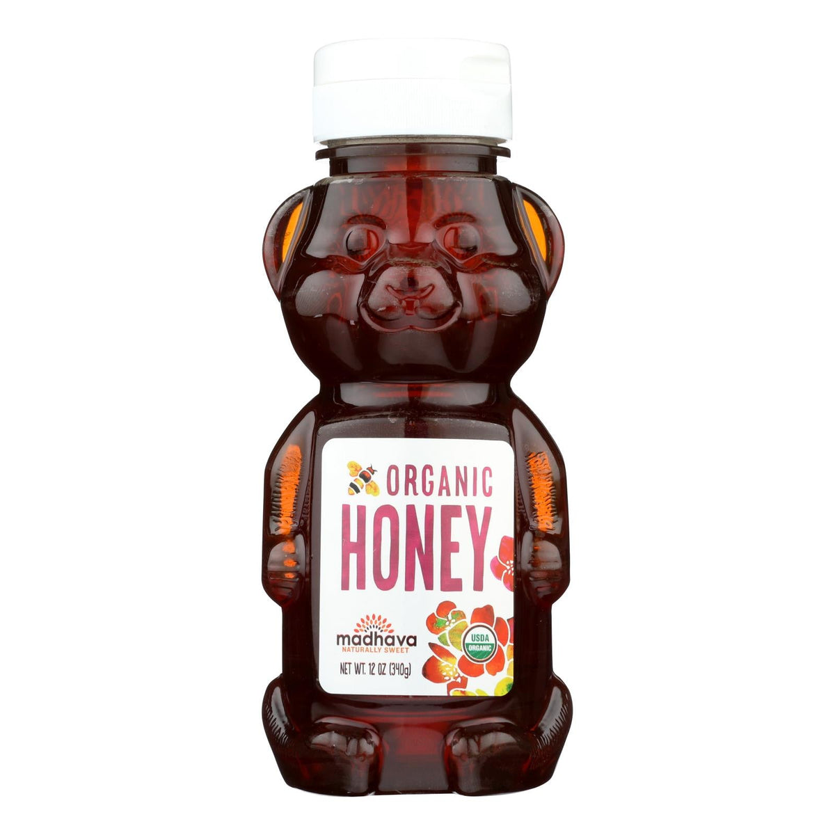 Madhava Organic Honey Bear, 12 oz (Case of 6)