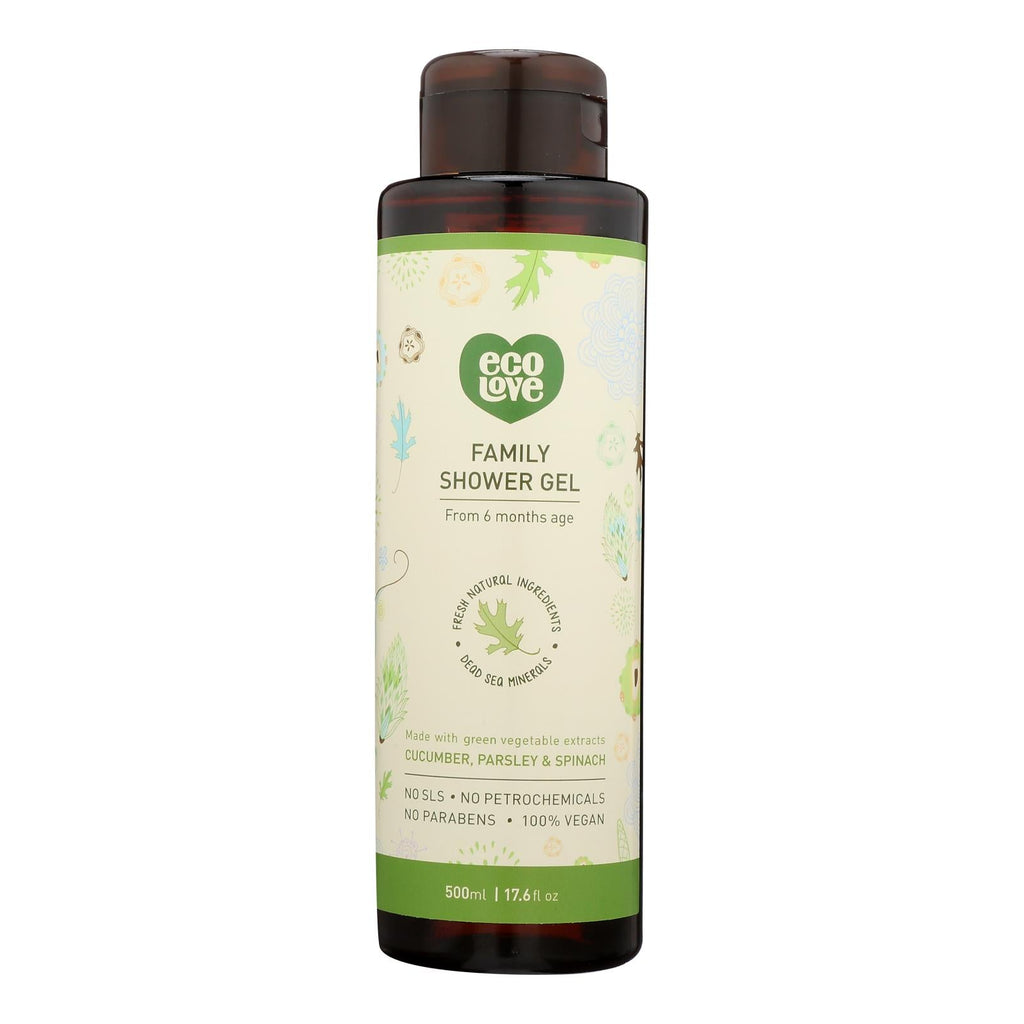 Ecolove Green Vegetables Family Shower Gel, 17.6 fl oz