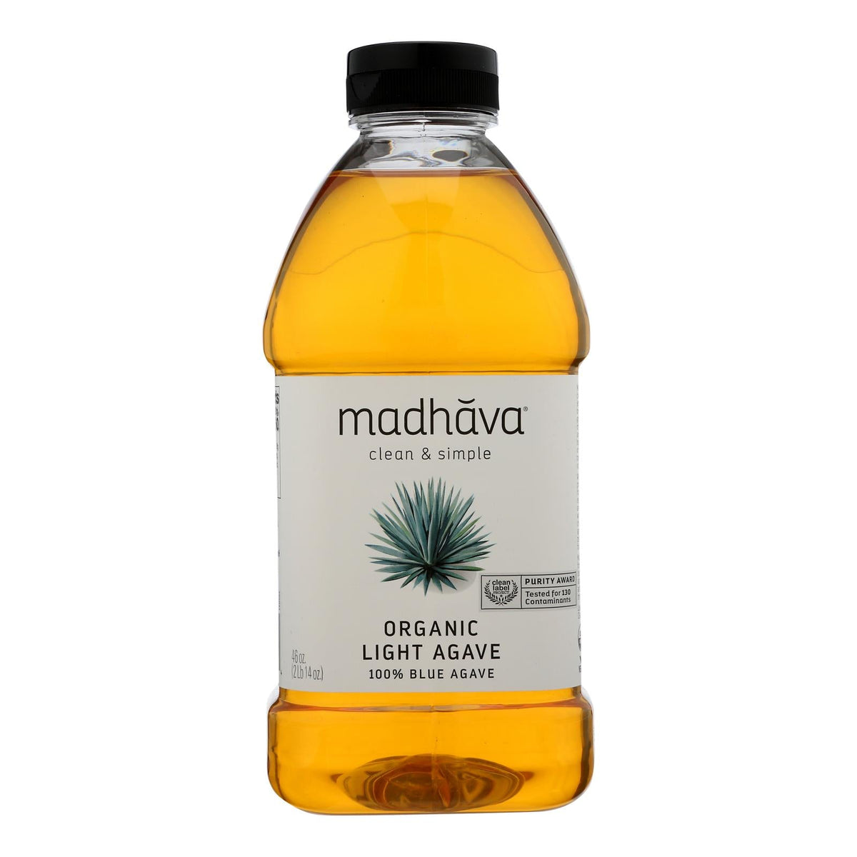 Madhava Organic Light Agave Nectar, 46 oz (Case of 4)