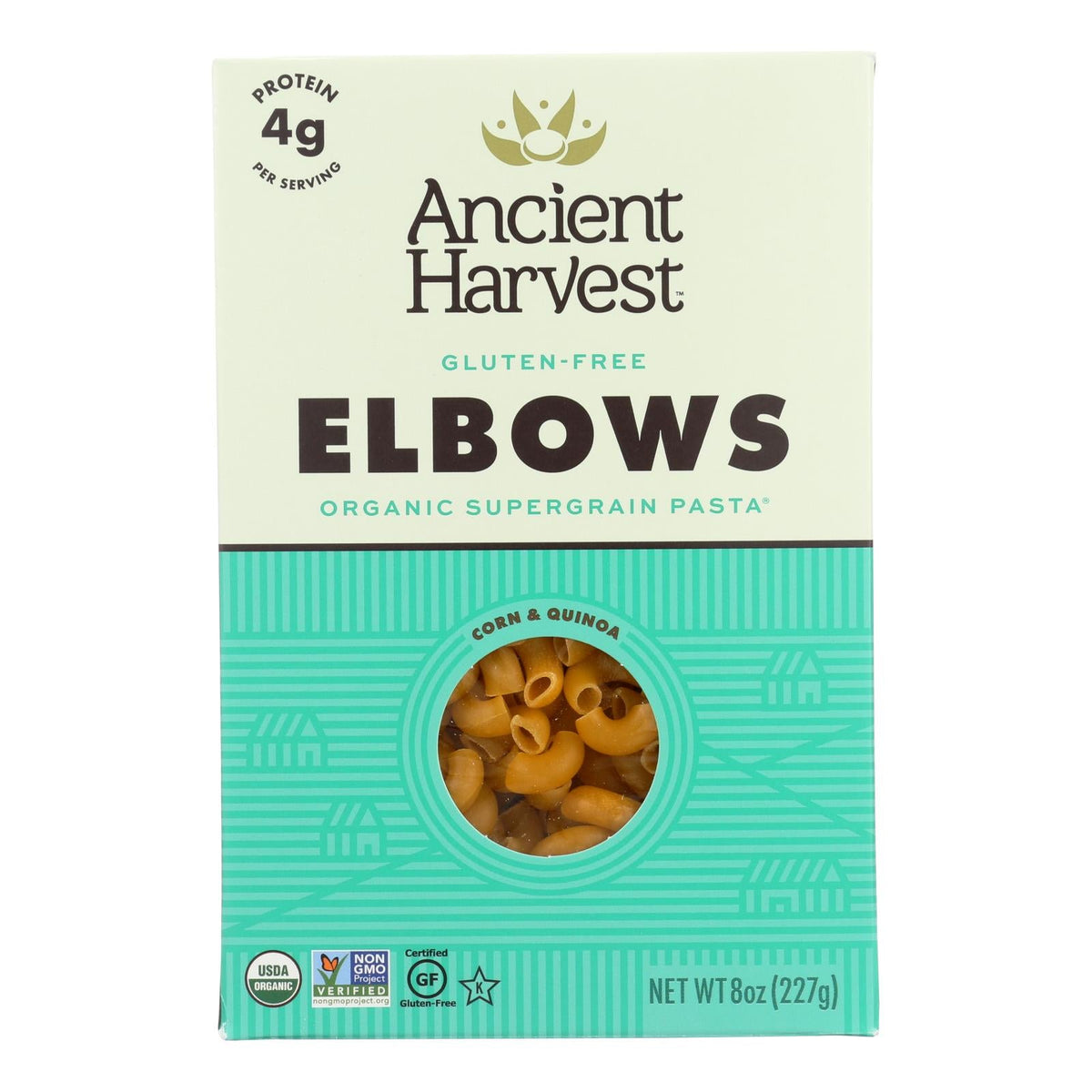 Ancient Harvest Organic Quinoa Supergrain Pasta Elbows, 8 oz (Case of 12)