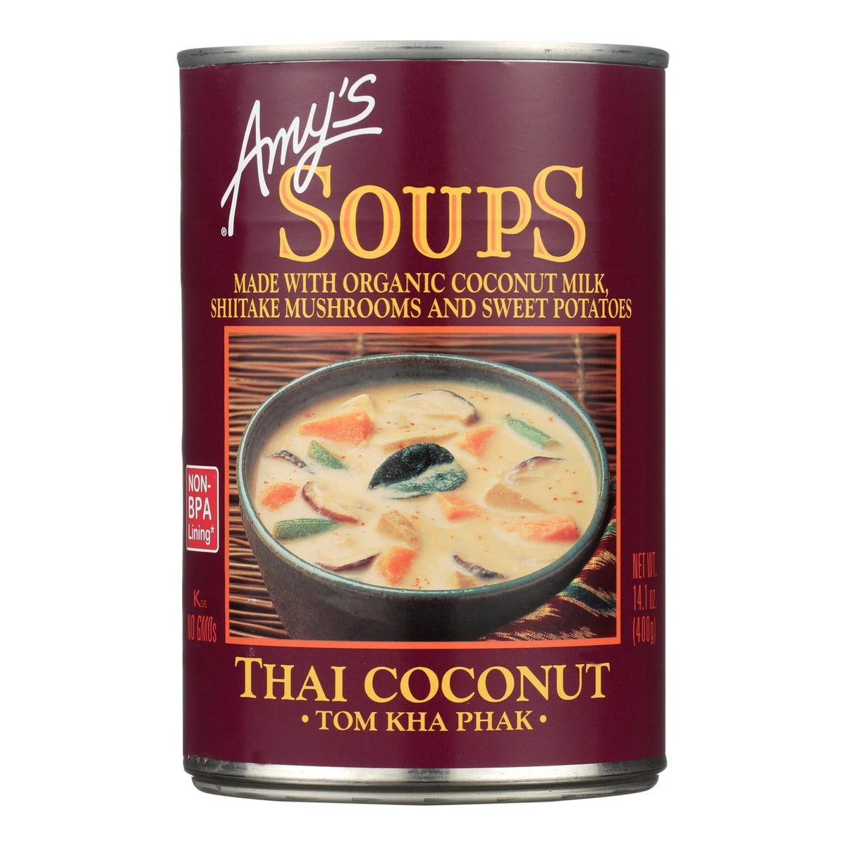 Amy's Soup Tom Kha Phak Thai Coconut (Pack of 12) - 14.1 Oz.