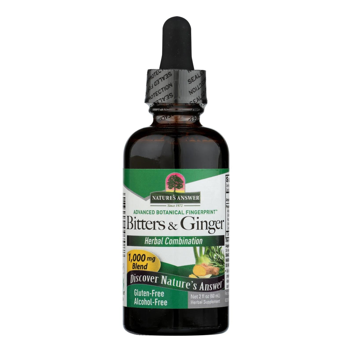 Nature's Answer Bitters with Ginger Alcohol Free, 2 fl oz
