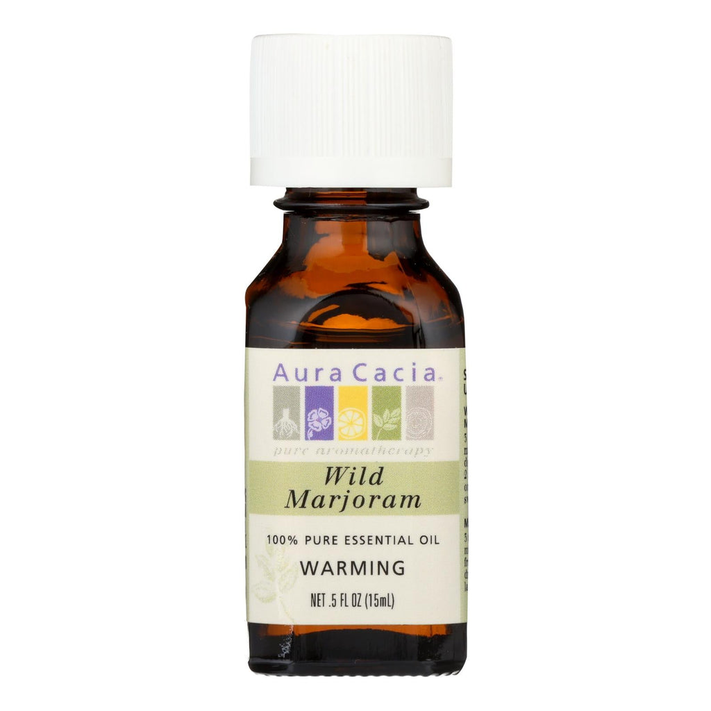 Aura Cacia Pure Essential Oil Wild Marjoram (Pack of 0.5 Fl Oz)