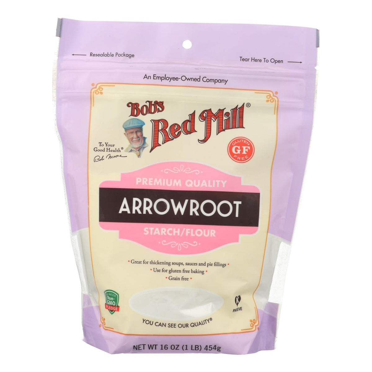 Bob's Red Mill Arrowroot Starch, 16 oz (Case of 4)