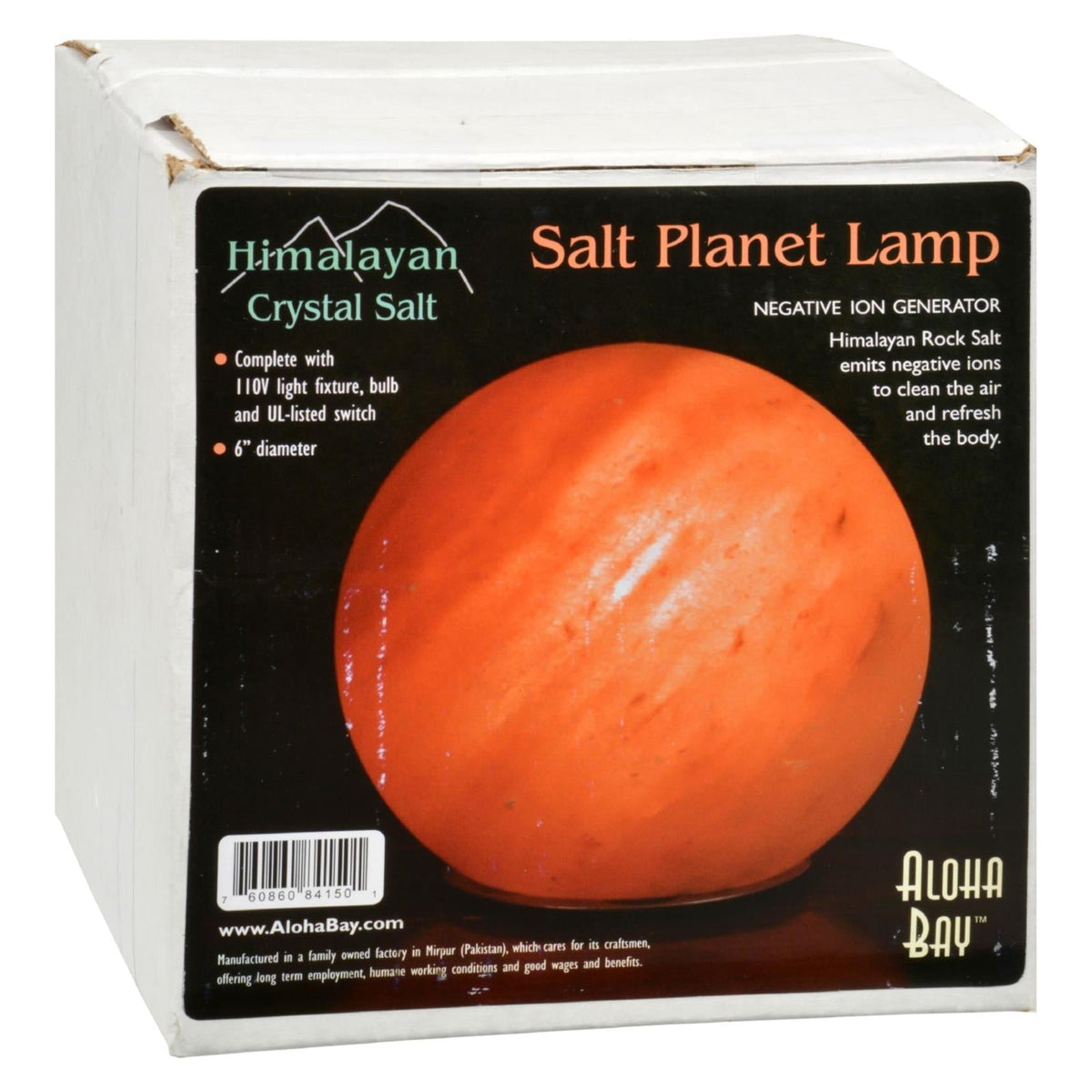 Himalayan Salt Crystal Light Planet Globe Lamp (1 Lamp)