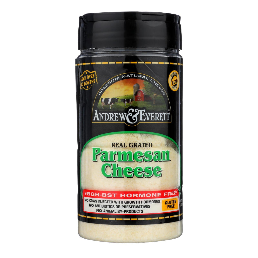 Andrew & Everett Grated Parmesan Cheese, 7 oz (Case of 6)