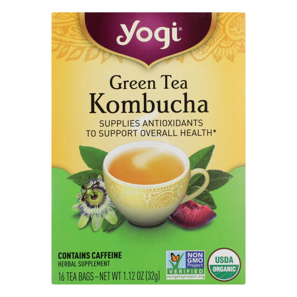 Yogi Green Tea Kombucha, 16 ct (Case of 6)