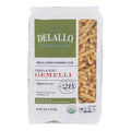 DeLallo Organic Gemelli Pasta No. 28, Case of 8, 16 oz Each