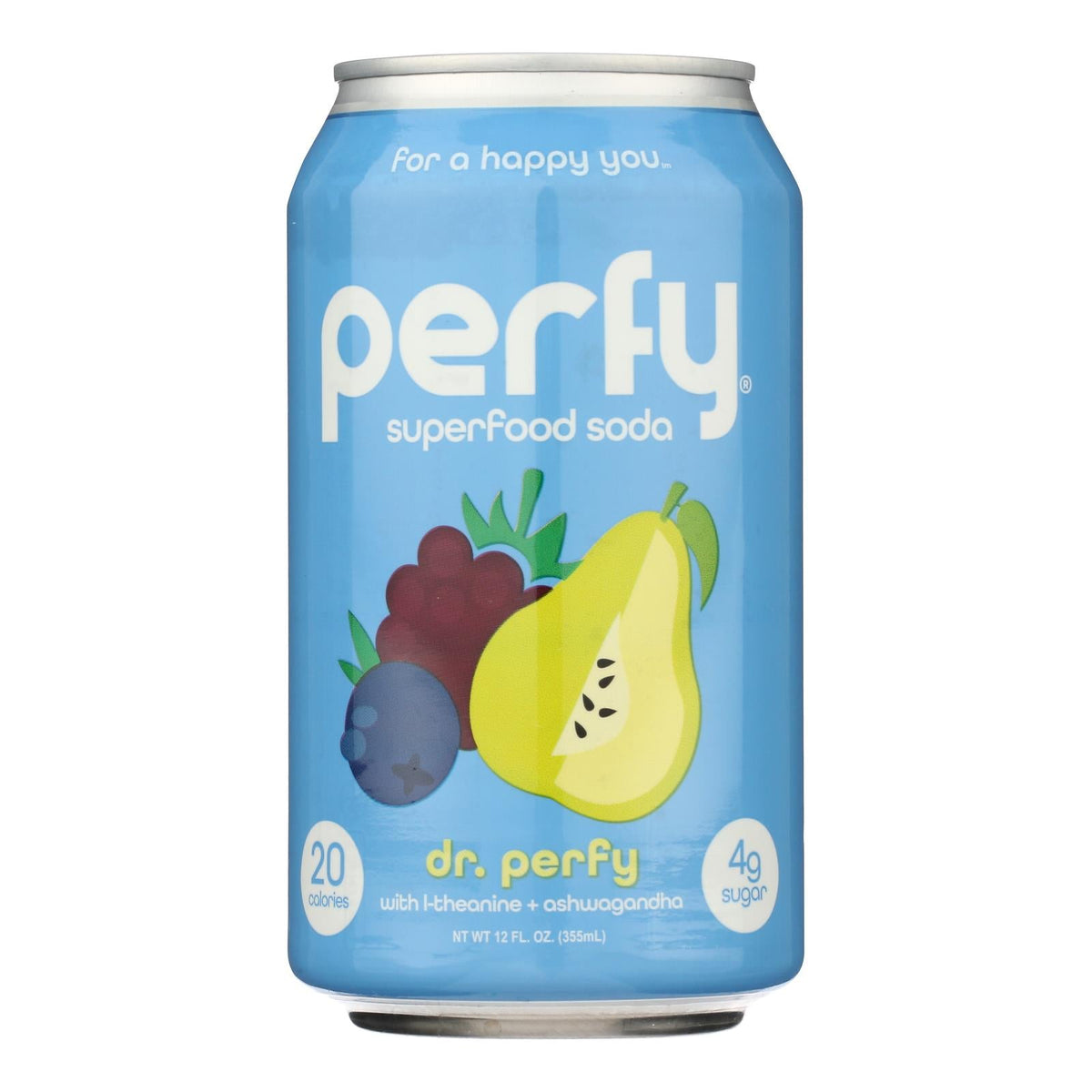 PERFY Dr. Perfy Superfood Soda, Case of 12, 12 fl oz