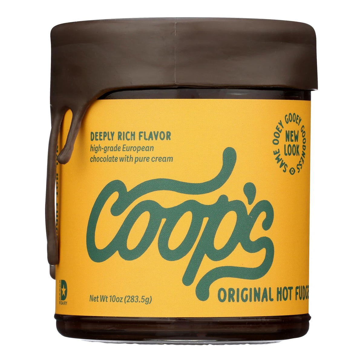 Coop's MicroCreamery Handmade Hot Fudge, Case of 6, 10 Fluid Ounce Jars