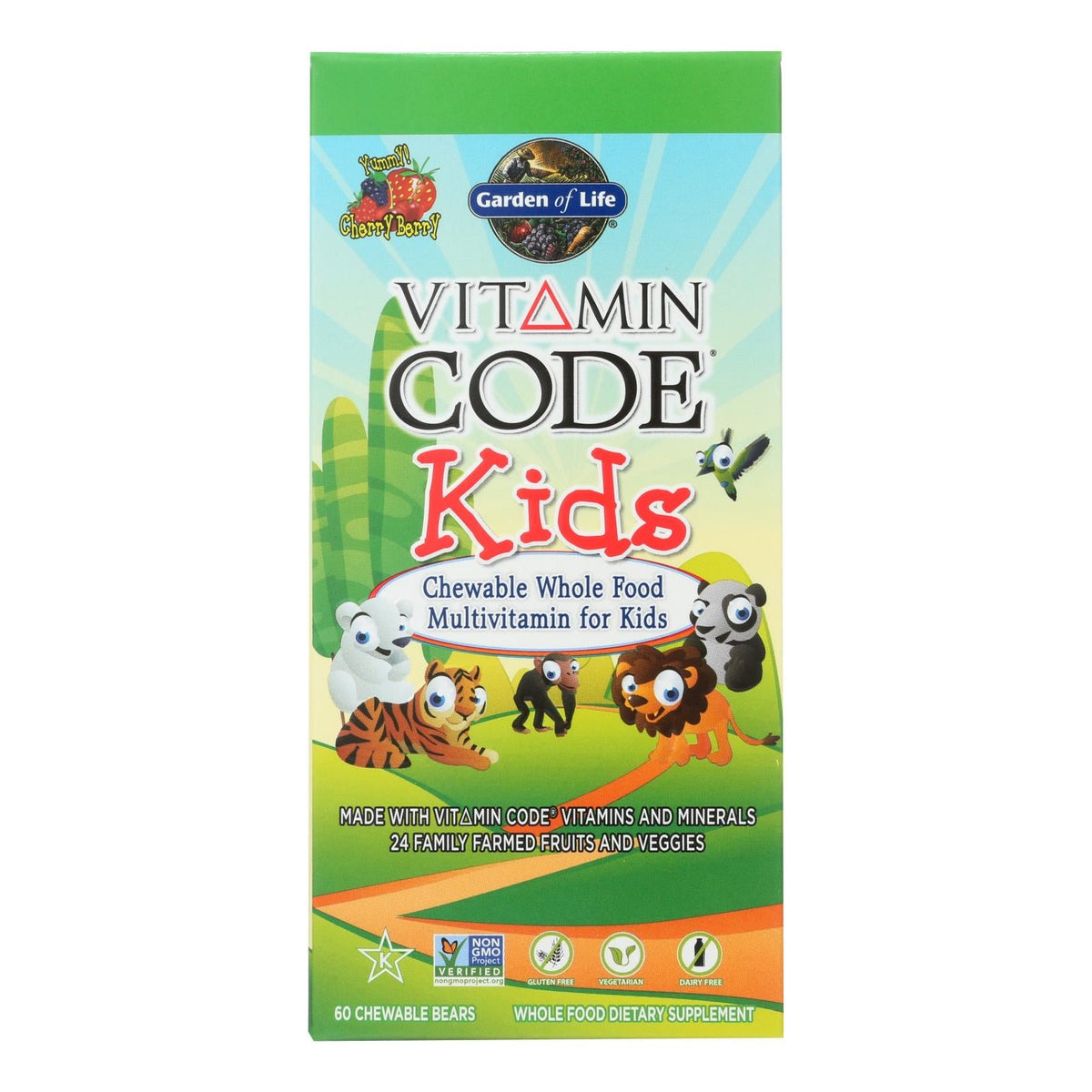 Garden of Life Vitamin Code Kids Multivitamin, 60 Chewable Bears