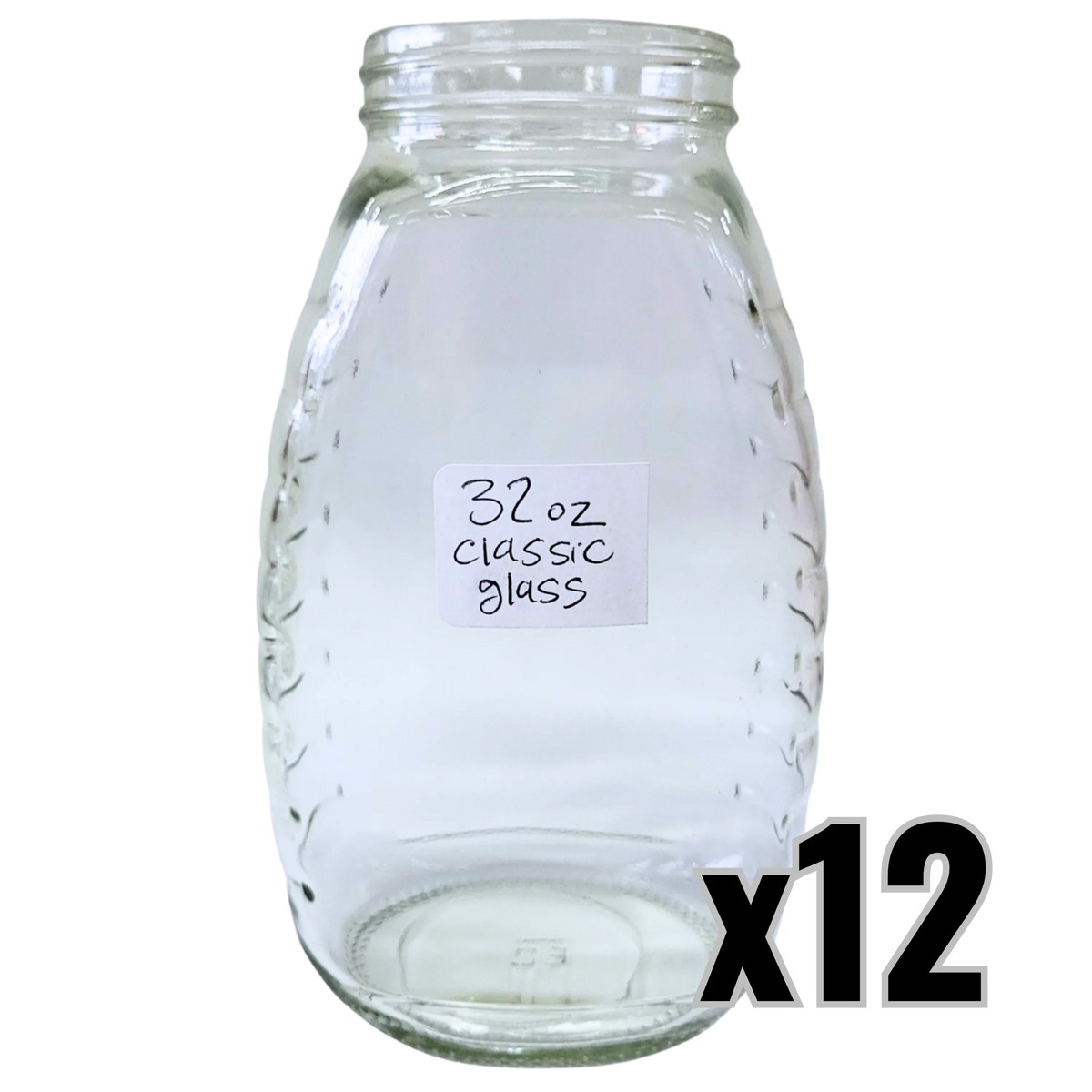 32 oz Glass Classic Honey Jars