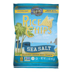 Lundberg Family Farms Sea Salt Rice Chips, Gluten-Free, Vegan, 24-Pack (1.5 Oz Bags)