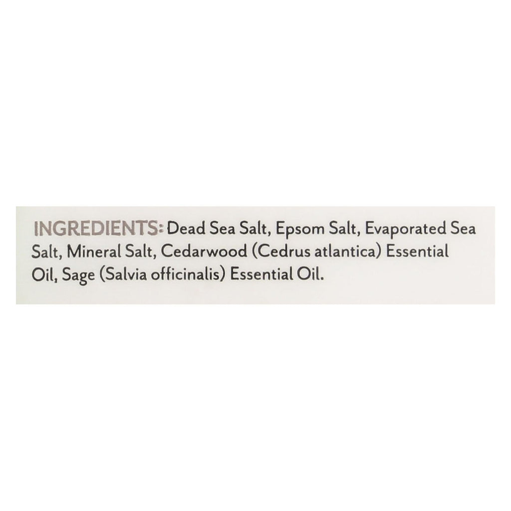Soothing Touch Cedar Sage Bath Salts | Epsom Salt Soak | Gluten-Free | Case of 6 (8 Oz) | Bulk Pack